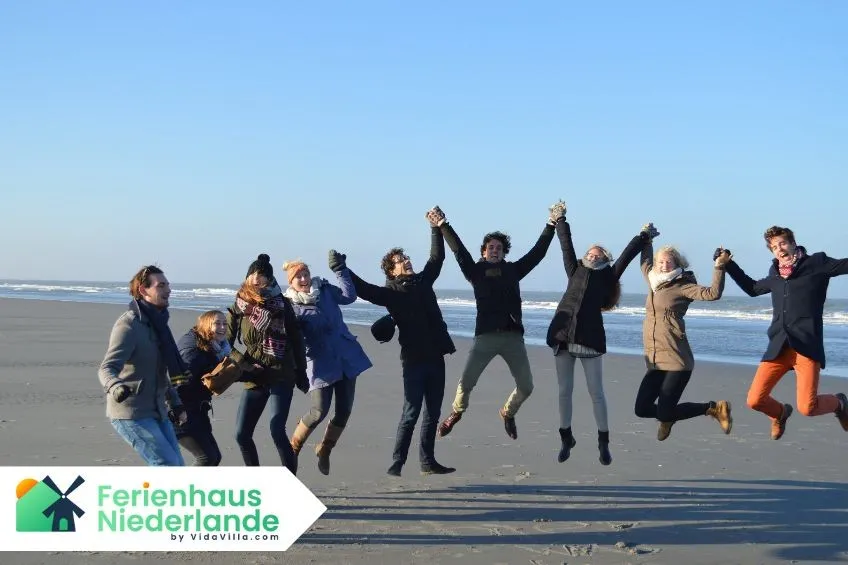 Gruppe in Holland am Meer 