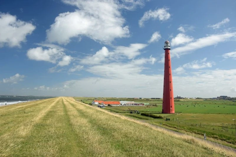 Leuchtturm Lange Jaap bei Huisduinen nahe Den Helder