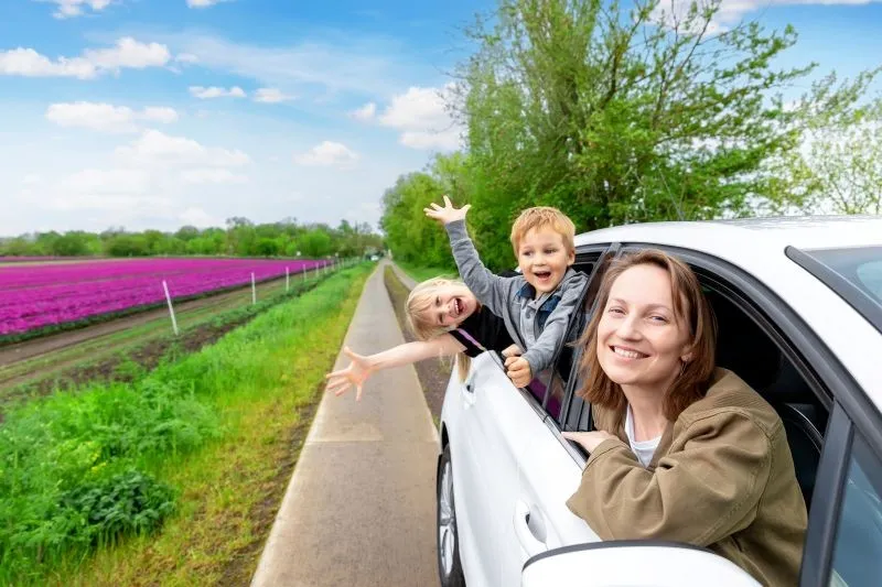 Familienzeit im Frühling