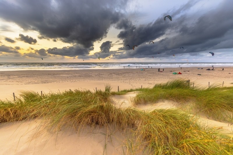 Breiter Strand in Wijk aan Zee